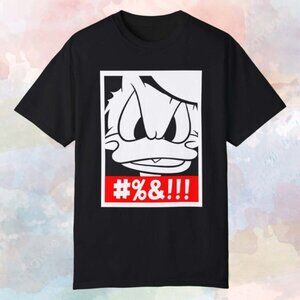 Donald Duck Angry Face Retro Cartoon Fan Classic Graphic Collector Gift T-Shirt